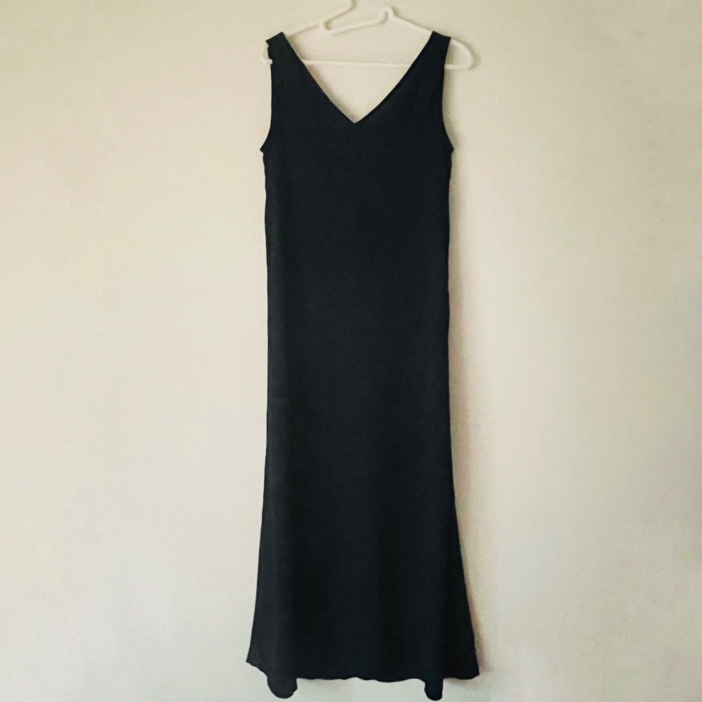 J. Crew “XS” XXS Navy Blue Minimalist Maxi Dress - Picture 4 of 5